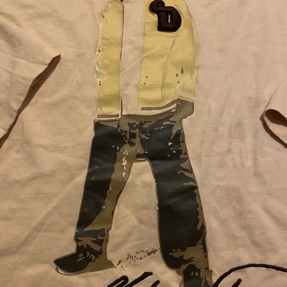 Vintage don 3-d puff print embroidered double sided longsleeve shirt mens 3XL - Picture 6 of 9